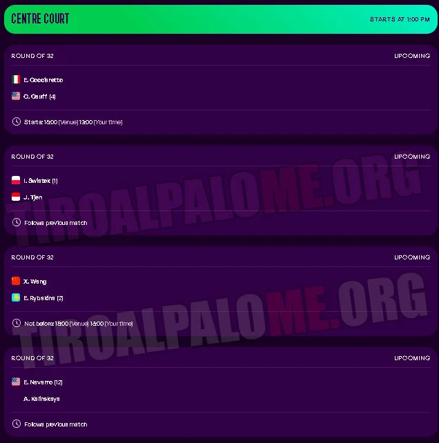 wta doha martes10 febrero 2026